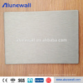 Panel de placa compuesto de aluminio del panel del acp de la textura de plata para la decoración del revestimiento de la pared